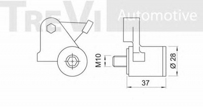 TREVI AUTOMOTIVE td1533 -  Натяжная планка, ремень ГРМ